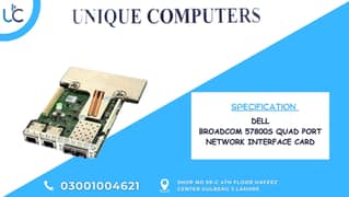 DELL BROADCOM 57800S QUAD PORT NETWORK INTERFACE CARD