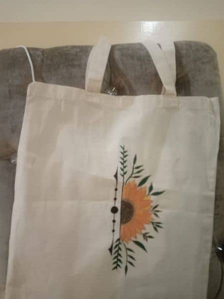 hand painted tote bag 1