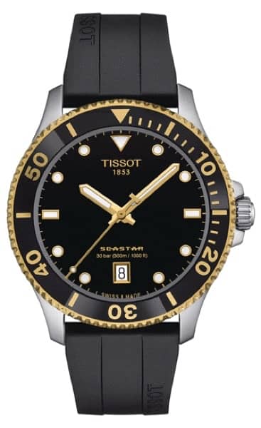 TISSOT Men Swiss Made Black Silicone Strap Watch - T120.410. 27.051. 00 0