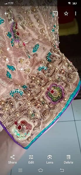 embroided ramna bridal shadi wear/party wear/formal dress 5