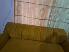 sofa with velvet fabric