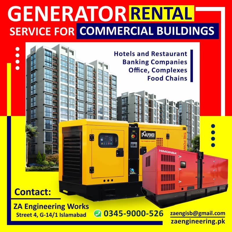Diesel Generator services and maintenance - 30kva to 1250kva 1