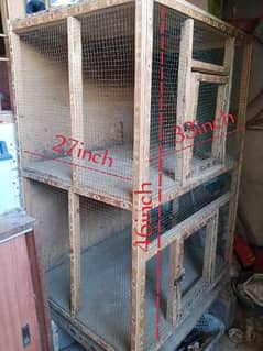 (Large-Cage) For Hen or Birds with Large Space & Good Strong Condition 0