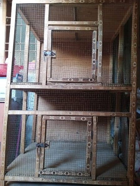 (Large-Cage) For Hen or Birds with Large Space & Good Strong Condition 1