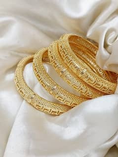 Gold Plated Bangals Available