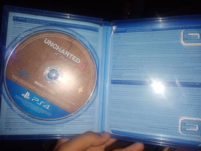 I want to exchange my uncharted 4 cd ps4 vision 3