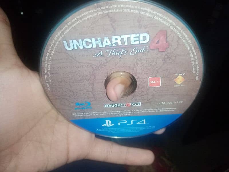 I want to exchange my uncharted 4 cd ps4 vision 5