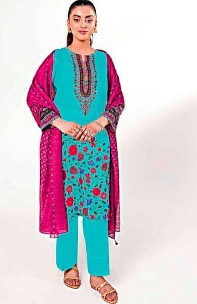 Nisha By Nishaat Lawn Unstitched Collection 3 Pieces Casual Wear smr24 6