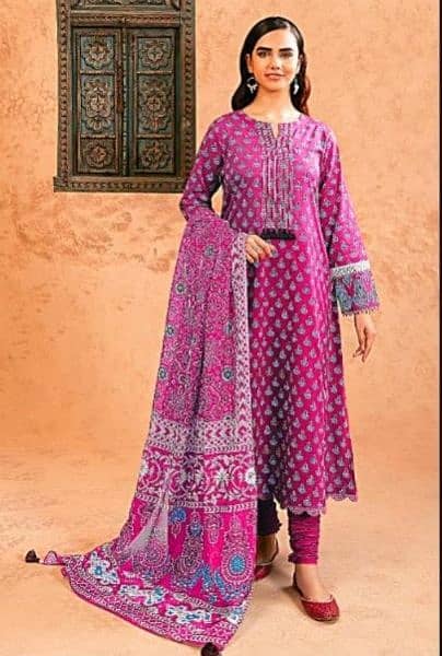 Nisha By Nishaat Lawn Unstitched Collection 3 Pieces Casual Wear smr24 9