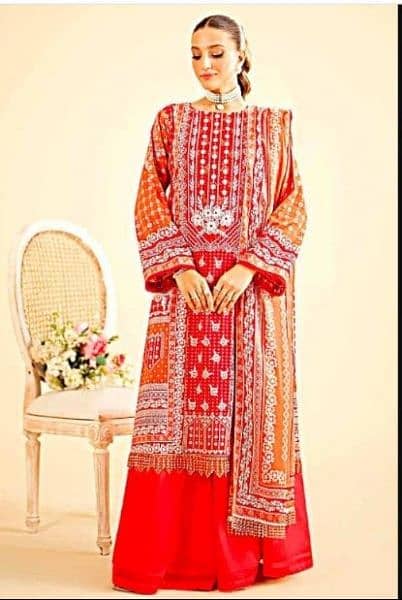 Nisha By Nishaat Lawn Unstitched Collection 3 Pieces Casual Wear smr24 14
