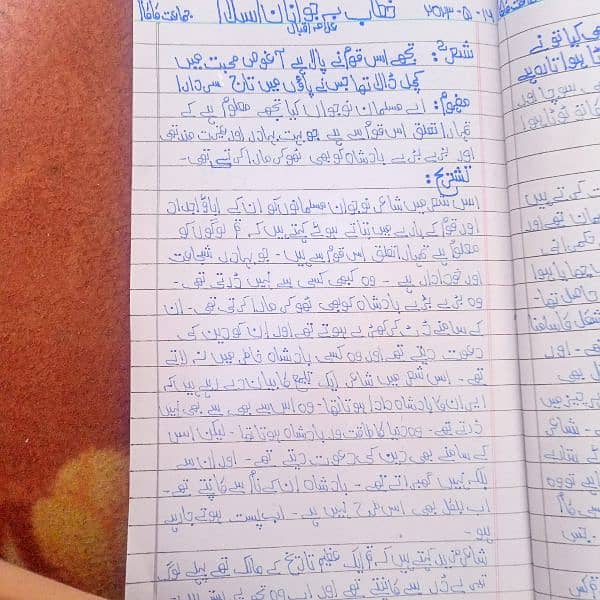 writing assignment in Urdu and English 3