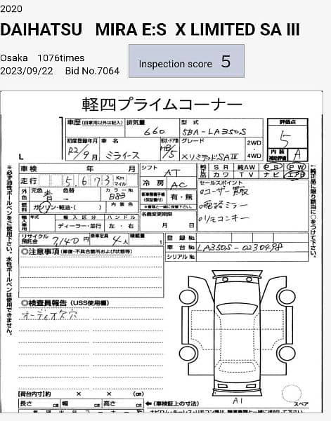 Daihatsu Mira 2020, Fresh Import 6