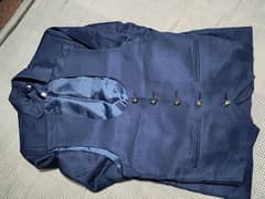 3 piece dressing suit navy blue 30 waist (size)