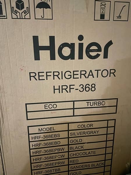 HAIER HRF 368EBD, E star 0