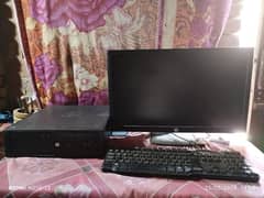 Hp desktop Pc and 24 inch Led 0