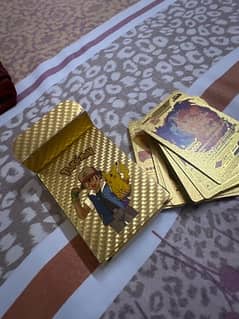 golden pokemon cards 53 peice /buyed for 1500rs 10/10 condition used 1