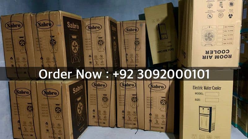 Inverter Moter Sabro Air Cooler 2024 Fresh Stock Pure Plastic Body 2