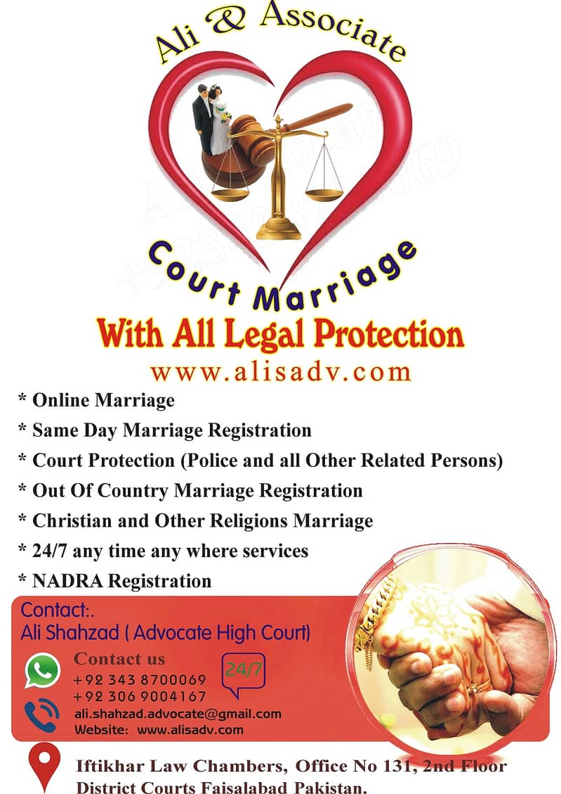 Court Marriage, Nikah, Divorce, Khula, Family Lawyer FSD 3o6-9oo-4167 1