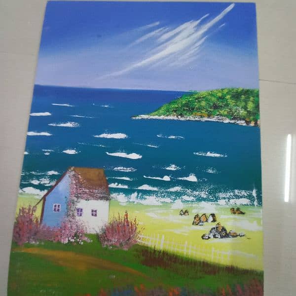 beautiful painting of a beach 1