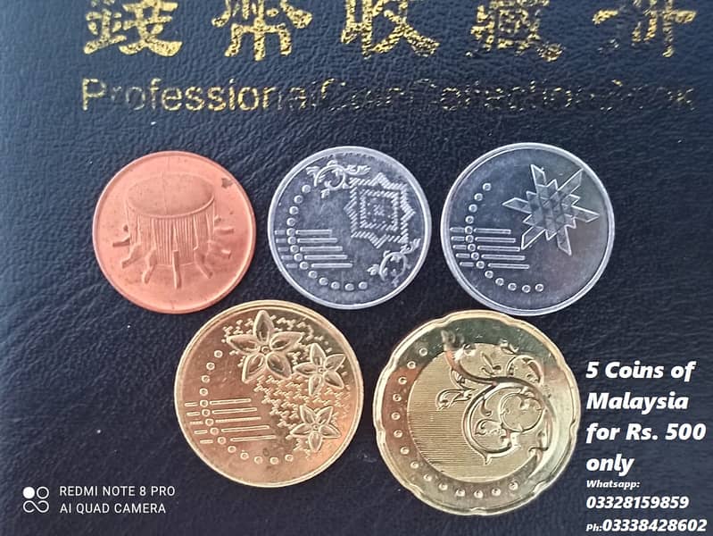 Coins of India, China, Srilanka, Bangladesh, Nepal, Malaysia,Indonesia 2