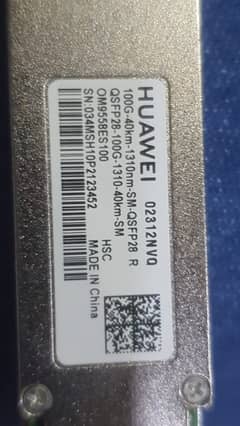 Huawei QSFP-100G-LR4 100G 1310nm-10km-QSFP28 LC SMF Transceiver Module