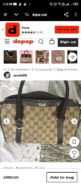 GUCCI VINTAGE ORIGINAL HANDBAG 3