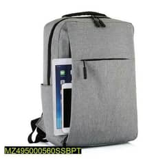 Gray laptop bag with usb port 0