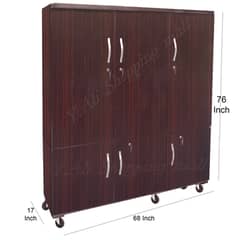 6x6 feet Wooden cupboard Folding , furniture wardrobe almari cabinet