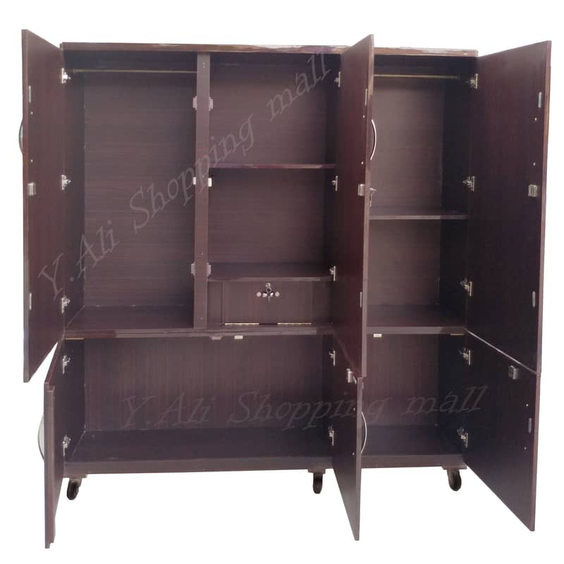 6x6 feet Wooden cupboard Folding , furniture wardrobe almari cabinet 1
