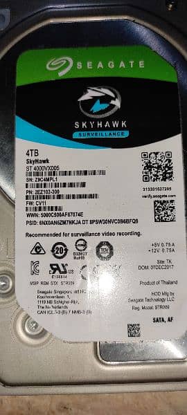 Seagate Skyhawk Original 4TB Hard Drive 1