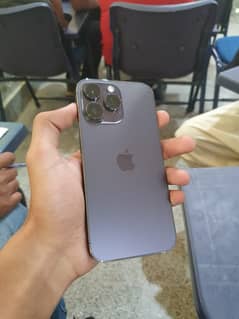 I phone 14 pro max JV 128 purple colour waterpack 0