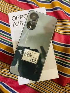 Oppo A78 8gb And 256gb with box