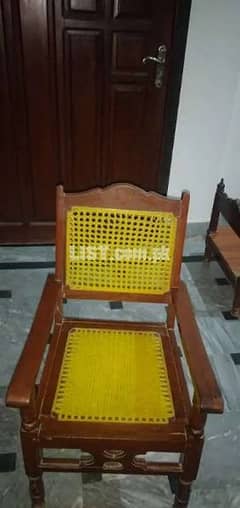 wooden chair, table 0