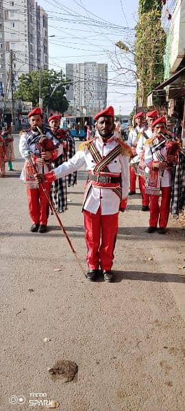 Band Baja. Fuji band. police band. Mughal reception. buggy. pipe band 14