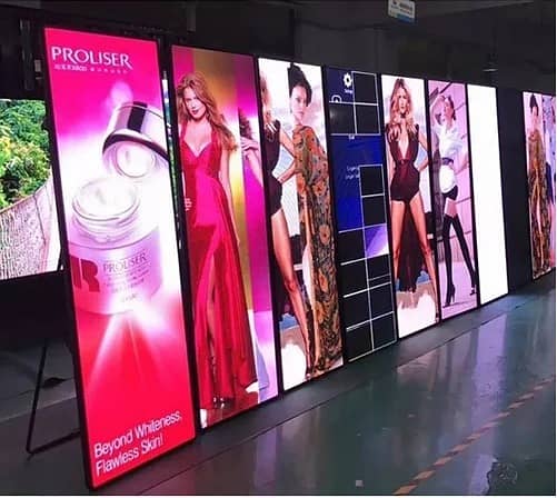 SMD SCREENS / VIDEO WALLS / POLE STREAMERS / POSTER TYPE OR FLOOR STAN 4