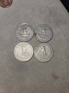 Liberty Quarter Dollar Coin Old 1965 (Old Rare Coins)