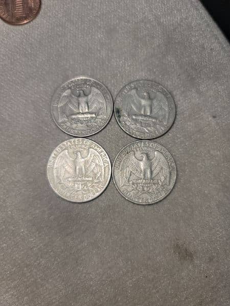 Liberty Quarter Dollar Coin Old 1965 (Old Rare Coins) 0