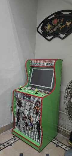 arcade video game with console. . . . .