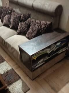 Big 3 seater sofa with built in Racks