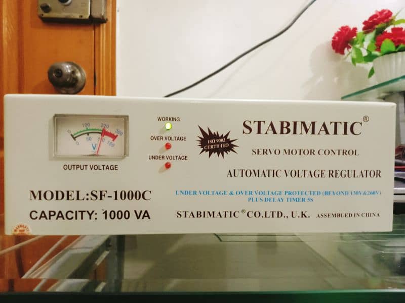 Stabimatic servo motor control stabilizer SF-1000C 1