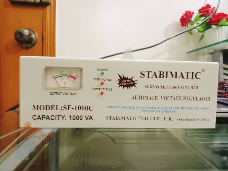 Stabimatic servo motor control stabilizer SF-1000C 4