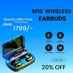 m10 wireless earbuds 0