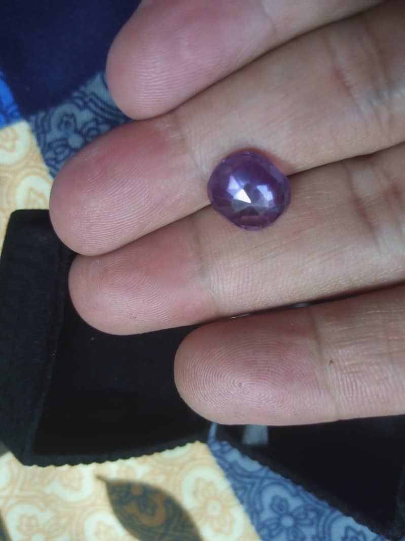 Stone Purple Sapphire 1.69 carat 2