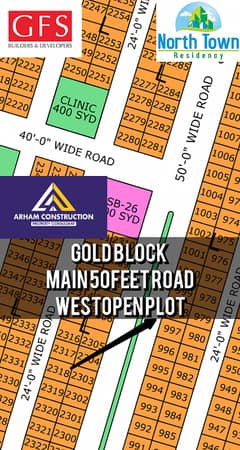 North Town residency phase1 gold block 80. sqyards plot 0