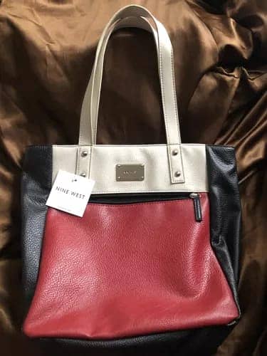 Nine West Tote Bag Red & Black 0