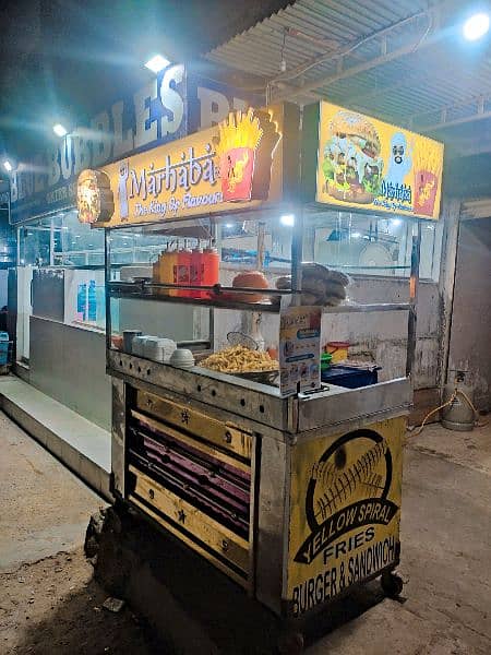 Fast food setup for sale running fries and Burger with 1