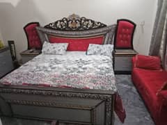 Bed and dressing table