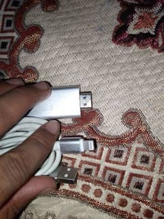 HDMI with iphone cable 0