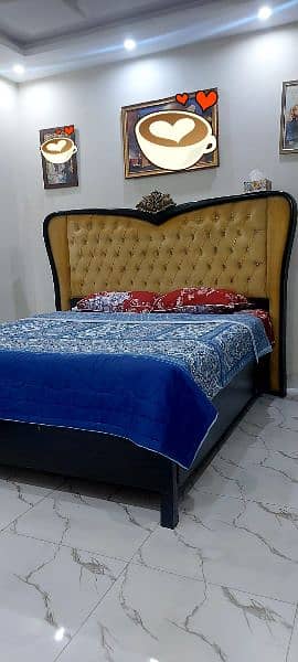 King Size Taali Wooden Bed Set Urgent Sale. 2