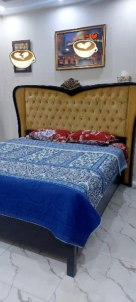 King Size Taali Wooden Bed Set Urgent Sale. 5